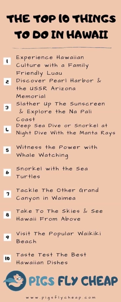 things to do in hawaii - infographic