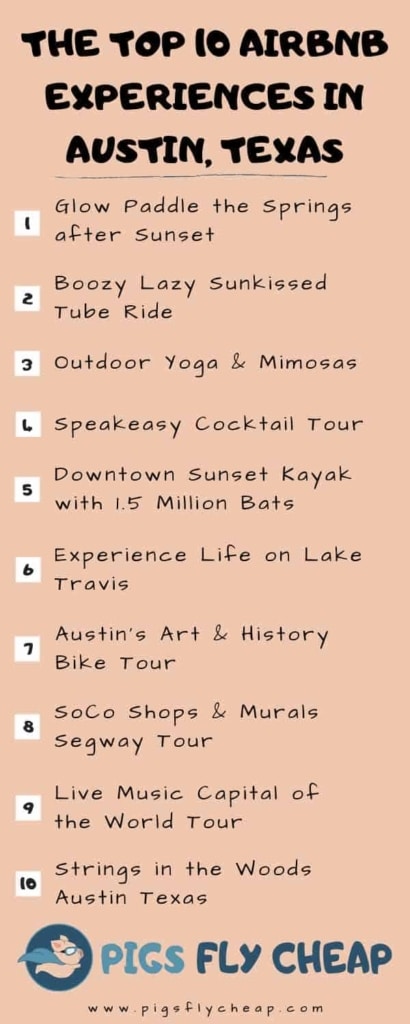 airbnb experiences in Austin - info