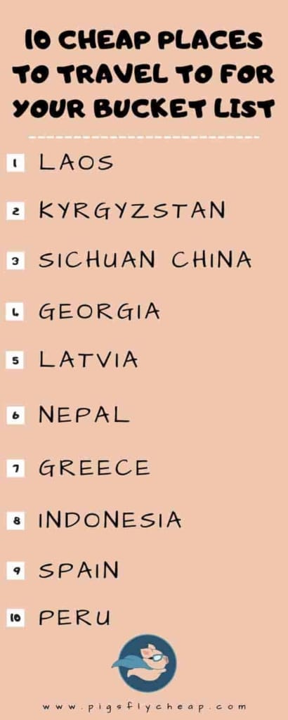 cheap places to travel - info