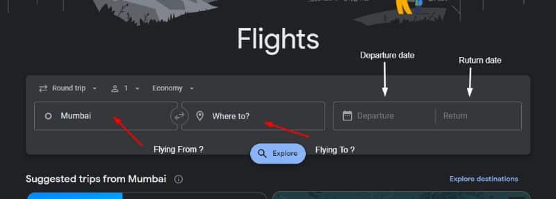 Google Flights - google flights search