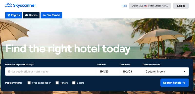 google flights vs skyscanner - Hotel Search Skyscanner