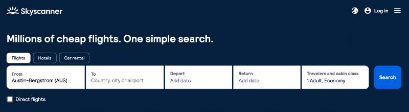 skyscanner vs google flights - Flight search Skyscanner