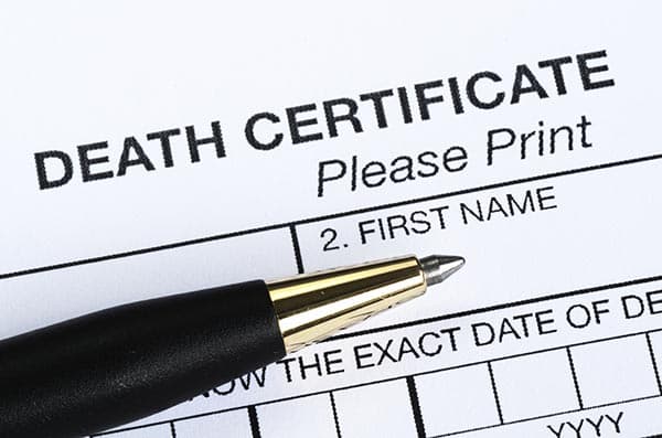 What Happens To Airline Ticket If Someone Dies - death certificate